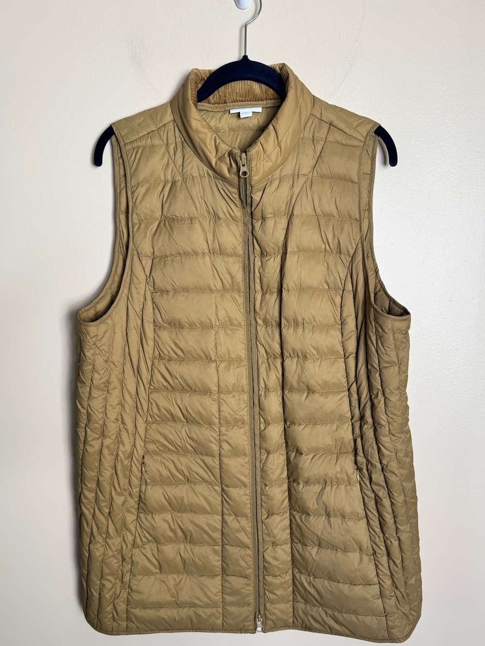 J. Jill Puffer Vest Down Filled Quilted Outerwear Womens size Large